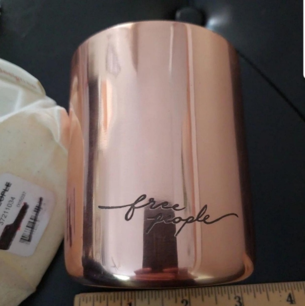 New Free people Copper Engraved Candle - Picture 3 of 8